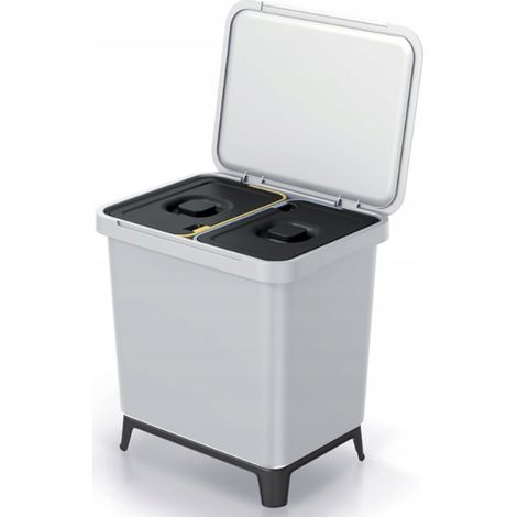 Sistema di selezione dericiclaggio 2x10L colore bianco KEDEN