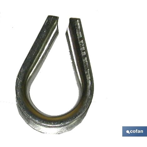 Guardacabos DIN 6899 A M-3 para proteger cables, material INOX A-2 y A-4