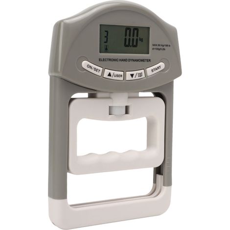 Dynamomètre numérique manuel, appareil de mesure de la force de préhension, testeur de force de préhension, gris (1/5)
