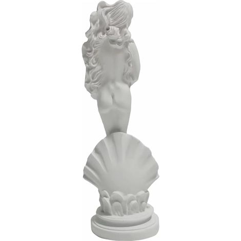 Statue de naissance d'Aphrodite Vénus 19cm Statue de la déesse grecque romaine, Statue d'art en résine artisanale, Statue blanche classique, décoration de la maison et du bureau (1/5)