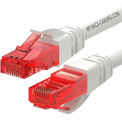 WP WPC-PAT-6U002W câble de réseau Rouge, Blanc 0,2 m Cat6 U/UTP (UTP)