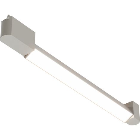 Rail 1 circuit blanc lampe linéaire LED 24W 4000K BASIS (1/5)