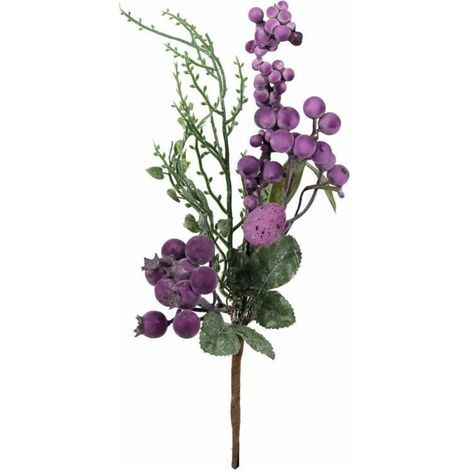 Ramo pasquale PIK con uovo 26 CM viola (1/3)