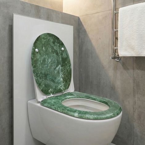 HomSeat-Toilettensitz mit Absenkautomatik, MDF-Kern und Absenkscharnieren