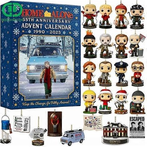 LYERCW - Calendrier de l'Avent surprise Maman, j'ai raté l'avion - Décoration de sapin de Noël, pendentif en acrylique
