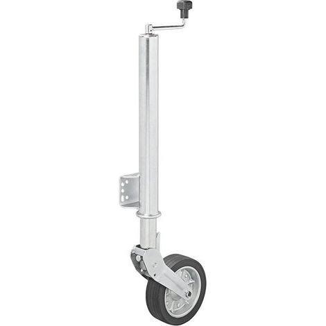Grande roue jockey pliable jante en metal pneu en caoutchouc plein