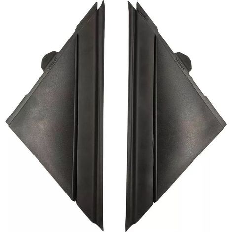 Cache de rétroviseur , plaque triangulaire de rétroviseur gauche et droit de remplacement pour FIAT 500 2012-2017 (noir brillant)