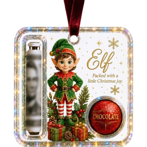 Porte-monnaie ange en acrylique, décoration de Noël à suspendre, étiquette de rangement pour argent, décoration pour sapin de Noël (1/5)
