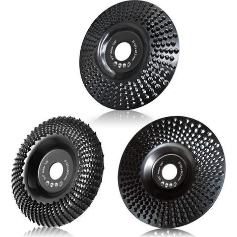 Disque Bois Meuleuse 125mm, 3 Pièces Disques de Meulage pour Façonner, Meuler et couper. Roues pour Meuleuse d'angle (1/5)