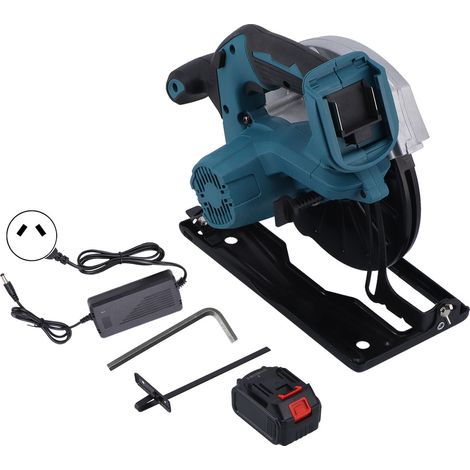 Scie Circulaire Électrique Sans Balai Portative Rechargeable, 80‑240V pour Bois Pierre Métal, Prise AU (1/5)