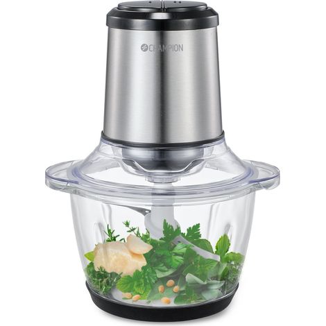 Mini chopper ciotola in vetro da 12 l 400 w mc310 inossidabile