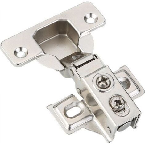 Pack of 10 soft-close cabinet door hinges for 1/2" partial overlay cabinets, 100-degree opening angle (1/5)