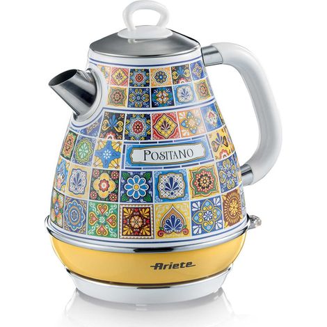 Bouilloire électrique 1,7 L – Acier inoxydable – 2200 W – Double paroi – Filtre anti-calcaire – Base 360° sans fil – Ariete (1/4)