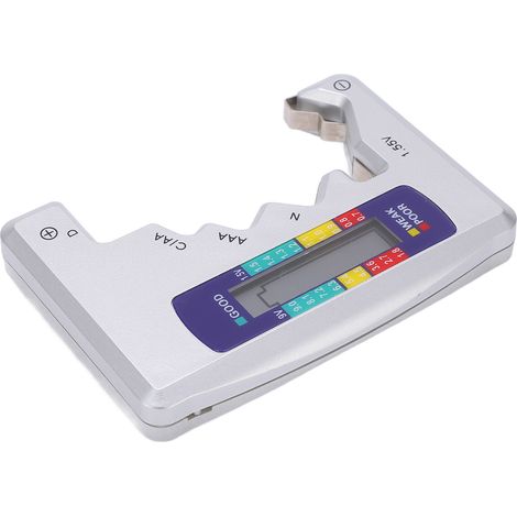 Testeur de Piles Numérique Portable pour AA, AAA et Bouton - Capacité 150mAh