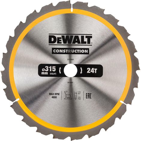 DeWalt DT1184-QZ lama sega circolare 305 mm carburo