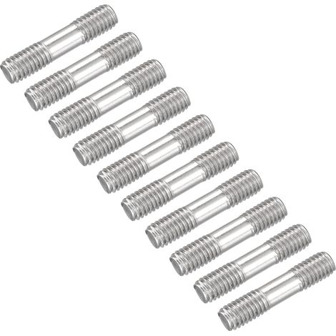Double Terminal Goujon Vis (M6 Filetage 30mm Longueur) 20Pcs 304 Inox Acier Double Fileté Barre Boulons - pour Maison Entretien (1/5)