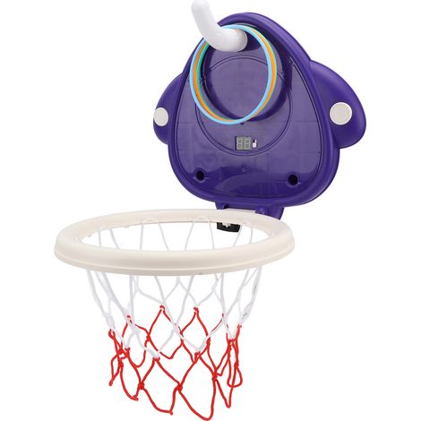 Mini panier de basket électronique avec scoreur électronique, motif dessin animé, sans perforation, à suspendre à l'intérieur, pour enfants. (1/5)