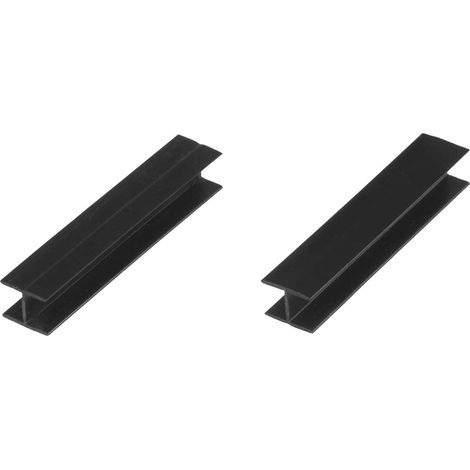HOLZBRINK Verbinder Sockelblende Sockelleiste für Einbauküche 150mm Höhe SCHWARZ Hochglanz - HBK15 (1/5)