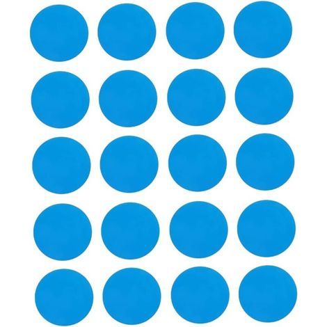 Pair 20pcs Patch Patch Direction Kit de réparation en Plastique Patches de réparation Auto-adhésive pour piscines Bateaux gonflables