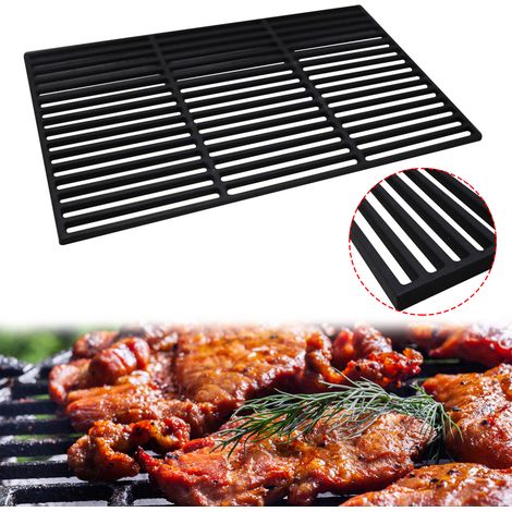 AUFUN 60 x 40 cm Grille de barbecue en fonte massive (1/5)