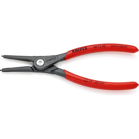 Knipex 49 11 A2 Seegeringzange Passend für (Seegeringzangen) Außenringe 19-60 mm Spitzenform (Detai
