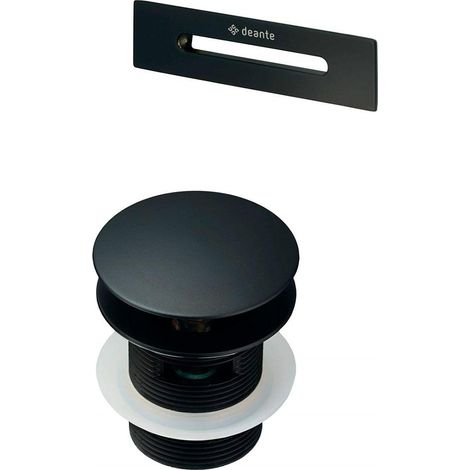 Deante Tapón Clic-Clac Negro Mate para Bañera