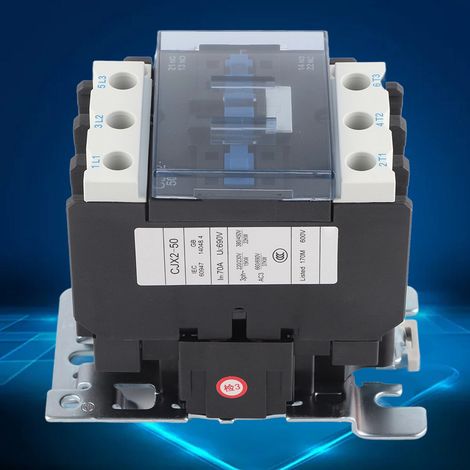 Contacteur électrique industriel haute sensibilité CJX2-5011, 50 A, 380 V (1/5)