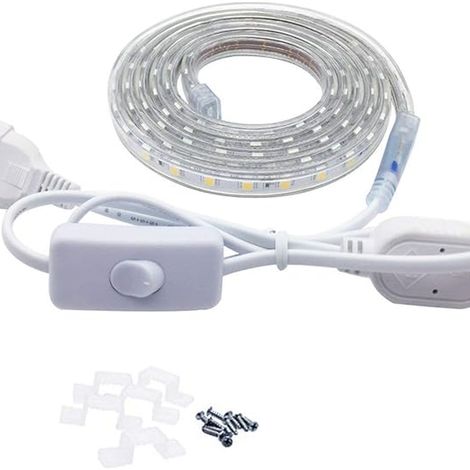 Bande lumineuse flexible, étanche et résistante à l'électricité pour plafonds et murs décoratifs - 2 m (1/5)
