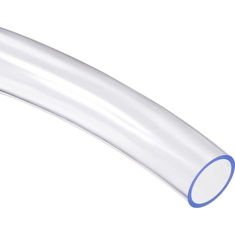 25 mm x 30 mm 3 ft Transparent Vinyl Tube x 1 x Flexible Plastic Hose Tube for Industrial Agricultural Engineering, [PVC] (1/4)