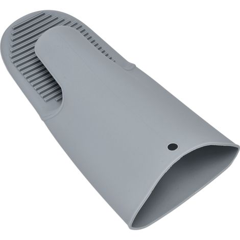 Gants de cuisine en silicone résistants à la chaleur, antidérapants pour four, micro-ondes et barbecue - Gris (1/5)