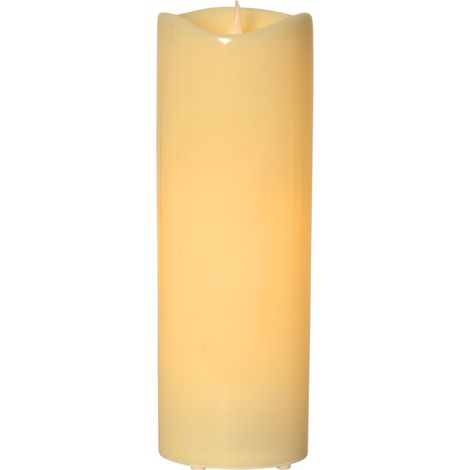 LED Outdoor-Kerze ,Grande', flackernd, Batterie, Timer, creme, 38cm (1/5)
