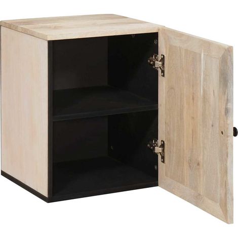 Maison Exclusive - Badezimmerschrank mit Tür Weiß 38 x 33 x 48 cm