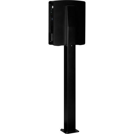 ABL Montagesäule POLE Slim, 1469x395x210mm, Stahl, Schwarz (1/5)