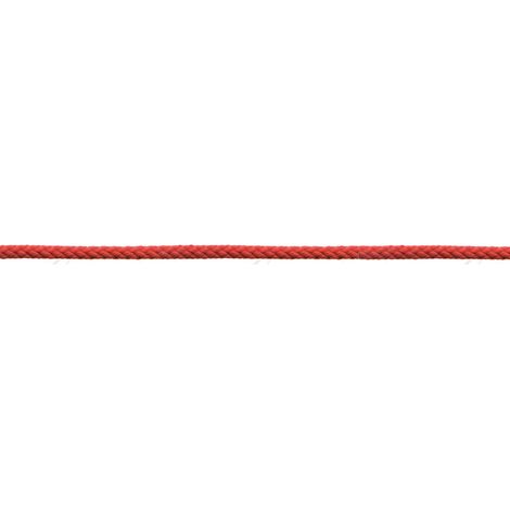 Corda in polipropilene Ø 4 mm. rosso 120 mt.