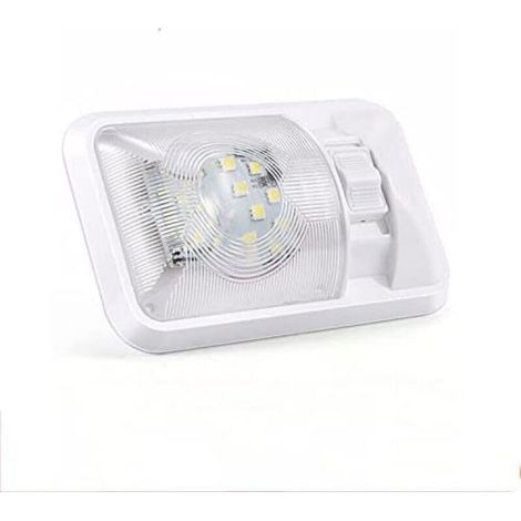 Lumière intérieure LED 12 V, plafonnier, double lumière blanche naturelle avec interrupteur pour camping-car, camping-car et batea (1/4)