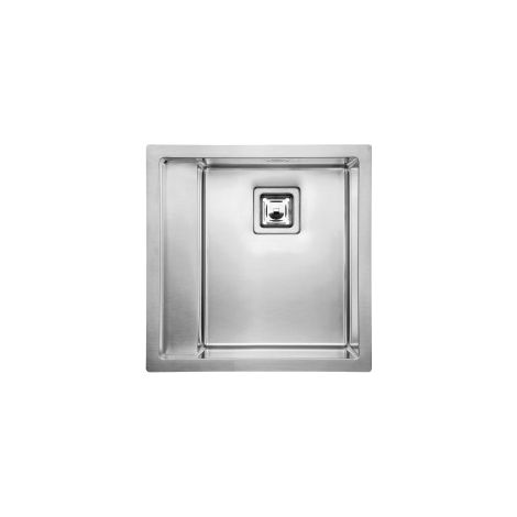 Lavello CALYPSO F3" 1 vasca destra ACCIAIO INOX incasso SLIM 51X51 prof. 19 (1/5)