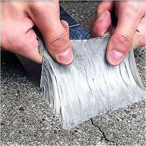 Pair Ruban aluminium : Ruban hyper résistant et imperméable avec une forte adhérence pour fissures, fuites, trous 5cm5m (1/4)