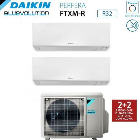 Climatizzatore Condizionatore Daikin Bluevolution Dual Split Inverter serie FTXM/R PERFERA WALL 9+18 con 2MXM68N R-32 Wi-Fi Integrato 9000+18000 Garanzia Italiana - Novità