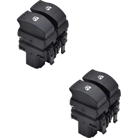 Interruptor maestro de control del elevalunas delantero izquierdo (2 botones) para Opel Vivaro (F7) 2003-2017, 10 pines. Número de pieza OEM: 8200060045.