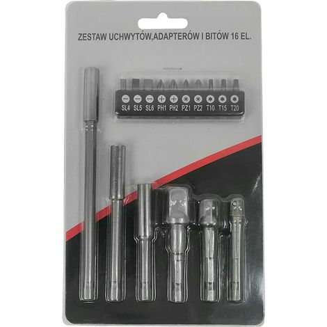 Adaptateur hex do nasadek z zestawem bitów /16el.