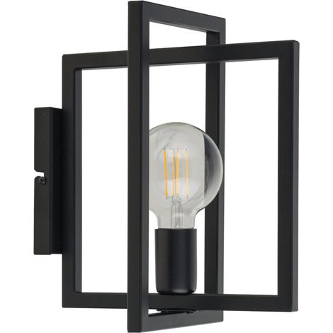 Applique loft geometrica nera Eden 1xE27 15W Sigma Lighting