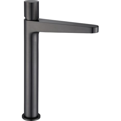 BERNSTEIN - Miscelatore da bagno per lavello, lavabo e mobiletto 8214 - Bocca alta - Grigio perla opaco Canna di fucile (1/5)