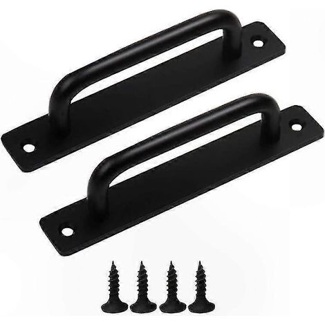 Poignées de porte coulissante en aluminium, lot de 2 poignées de placard avec vis, quincaillerie pour porte-fenêtre, 210 x 25 mm (1/5)