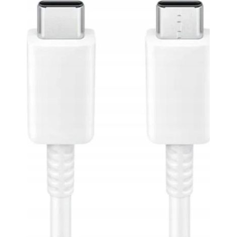 Cable original Samsung nuevo, tipo C-C, 1 m, blanco (EP-DA705BWE), suelto. (1/3)