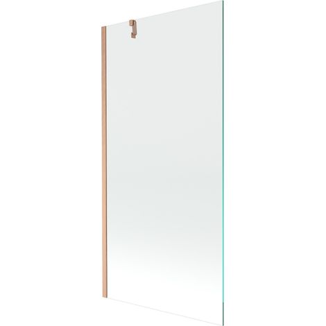 Paroi de baignoire 1 volet Mexen Next 90 x 150 cm, transparent, cuivre brossé - 895-090-000-00-00-65 (1/5)