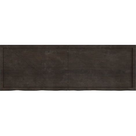 Maison Exclusive - Piano Tavolo Marrone 180x60x(2-4) cm Rovere Massello Trattato