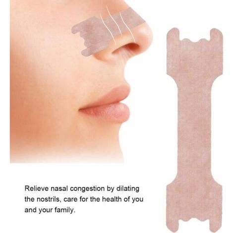 YINN 100Pcs Anti Ronflement Dilatateur Nasal Snore Stopper Améliorer Sommeil Bandelettes Sommeil Bien Dormant Dispositif D\'ai A8 (1/4)