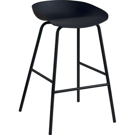 Sedia da banco design nero. Collezione SIRA