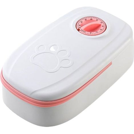 Distributore automatico di cibo con timer, capacità 2 x 350 ml, distributore automatico per 2 pasti, timer 48 ore, distributore automatico elettrico di cibo per gatti (1/5)