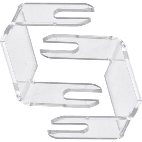 Présentoir en Acrylique pour Éventail Pliant Rond 2pcs, Support Minimaliste pour Rangement et Décoration Intérieure (1/5)